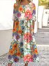 Regular Fit Casual Dress With No