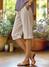 Women's Straight-leg Trousers with Lace-up