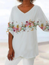 Women's Floral Print Casual Blouse