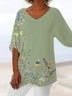 Women's Floral Print Casual Blouse