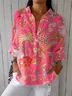 Loose Casual Shirt Collar Shirt