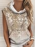 Loose Vintage Gradient Pattern Hoodie
