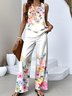 Crew Neck Casual Two-Piece Set With No