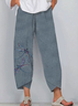 Women's Dragonfly Print Casual Pants