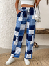 Casual Loose Abstract Graphic Pants