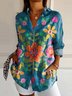 Casual Cotton Floral Shirt