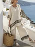Casual Cotton Two-Piece Set