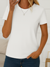 Women's Casual Round Neck Short Sleeve T-Shirt