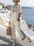 Cotton Casual Two-Piece Set