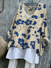 V Neck Loose Casual T-Shirt