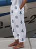 Women's Anchor Print Casual Pants