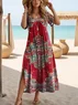 Women's Spring Vintage Floral Long Dress