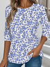 Jersey Casual Loose Floral T-Shirt