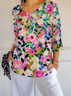 Women's Floral Print Casual T-Shirt