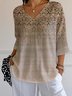 Gradient Pattern Casual T-Shirt