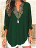 Casual Geometric Cotton Shirt