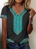Regular Fit Casual Floral T-Shirt