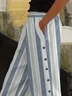 Women's Striped Print Casual Pants