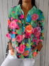 Women's Floral Print Casual Shirt