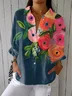 Women's Floral Print Casual Shirt
