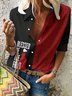 V Neck Casual Shirt