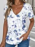 Floral Simple Jersey T-Shirt