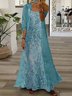 Women's Floral Spring Print Two Piece Dress
