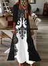 Women's Floral Spring Print Two Piece Dress Set