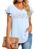 Cotton Regular Fit Casual V Neck T-Shirt