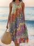 Cotton Casual Dress With No