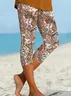 Women's Paisley Floral Print Casual Leggings