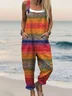 Ethnic Cotton And Linen Ethnic Jumpsuit
