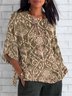 Casual Floral Crew Neck T-Shirt