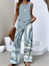 Crew Neck Regular Fit Casual Two-Piece Set