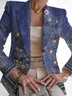 Women's Fashion Casual Printed Suits Slim Fit Printed Small Suits Street Others Blazer
