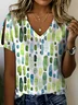 Women's Pearl Button Short Sleeve T-Shirt