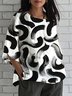 Casual Linen Blend Crew Neck Shirt