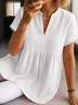 Cotton Plain Casual Regular Fit Shirt
