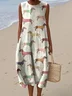 Vacation Cotton Dog Dress With No
