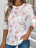 Casual Jersey Floral Loose T-Shirt