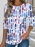 Loose Crew Neck Jersey Casual T-Shirt