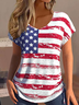 Cotton Independence Day Vintage Blouse