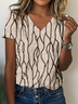 Jersey Casual Striped T-Shirt