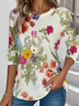 Casual Loose Jersey Crew Neck T-Shirt