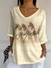 Women's Western Style Printed T-Shirt