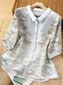Women's Mid Sleeve Casual Vintage Printed Shirt