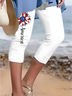 Regular Fit Cotton Casual Independence Day Leggings