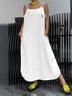 Casual Plain Spaghetti Maxi Dress