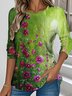 Loose Casual Jersey Crew Neck T-Shirt