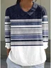 Shawl Collar Linen Blend Boho Shirt